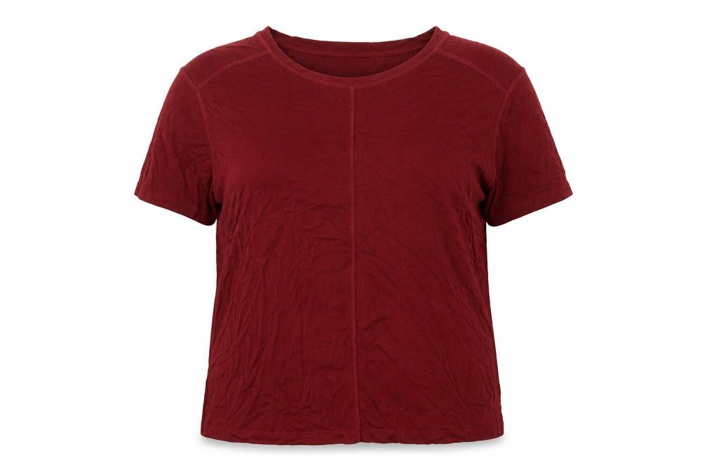 Womens UK Size L Marks and Spencer Red Basic T-Shirt