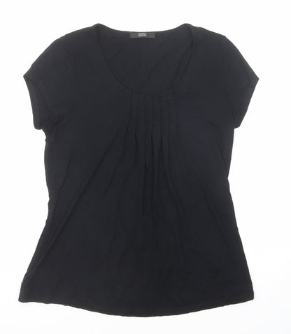 Womens UK Size 8 Marks and Spencer Black Basic T-Shirt