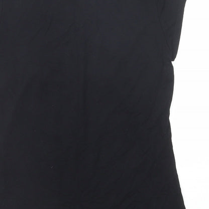 Womens UK Size 8 Marks and Spencer Black Basic T-Shirt