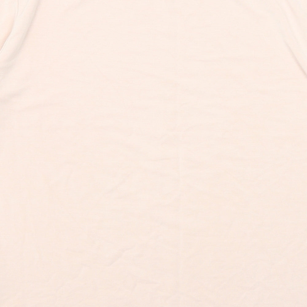 Autograph Womens Pink Modal Basic T-Shirt Size 10 Square Neck