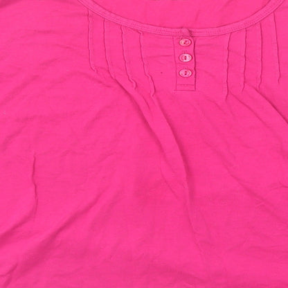 Womens UK Size 16 Pretty Secrets Pink Basic T-Shirt