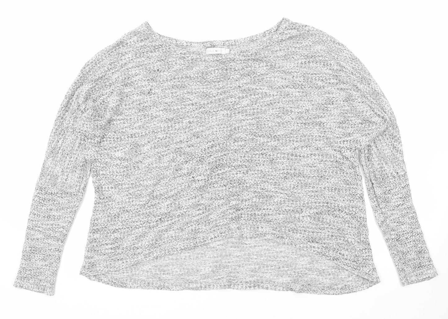 Womens UK Size L Only Grey Pullover Jumper