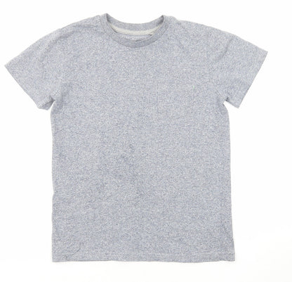 Steel & Jelly Boys Grey Cotton Basic T-Shirt Size 9-10 Years Round Neck Pullover