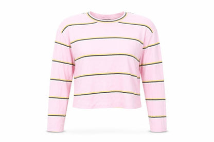 Womens UK Size 6 Topshop Pink Cropped T-Shirt