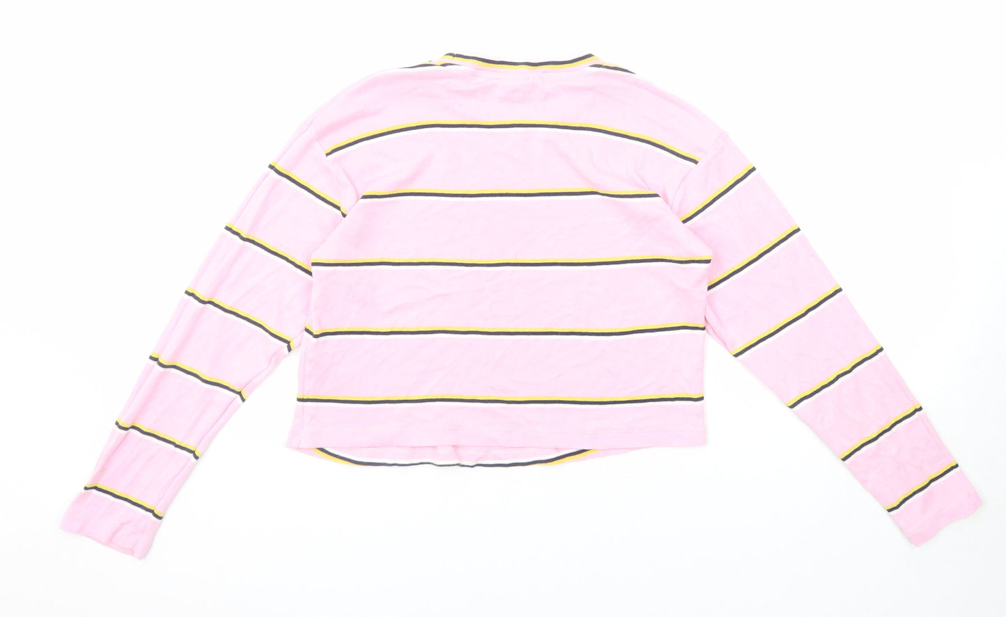 Womens UK Size 6 Topshop Pink Cropped T-Shirt