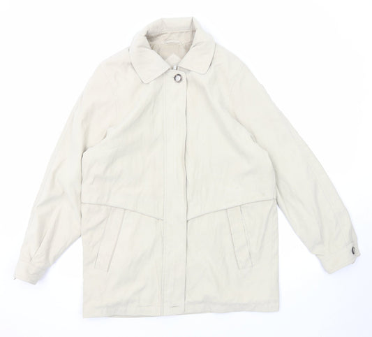 Berkertex Womens Ivory Jacket Size 10 Zip