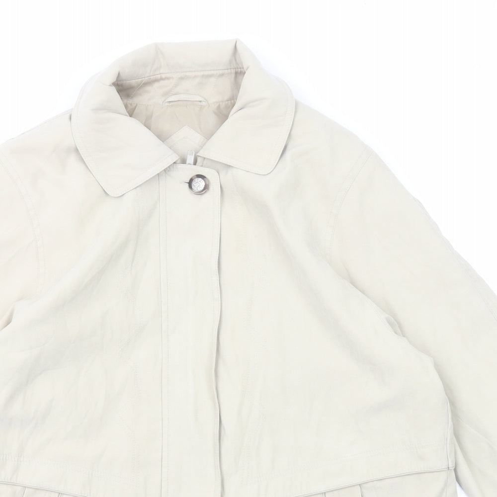 Berkertex Womens Ivory Jacket Size 10 Zip