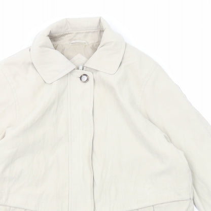 Berkertex Womens Ivory Jacket Size 10 Zip