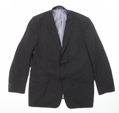 Mens UK Size 44 BHS Regular Black Suit Jacket