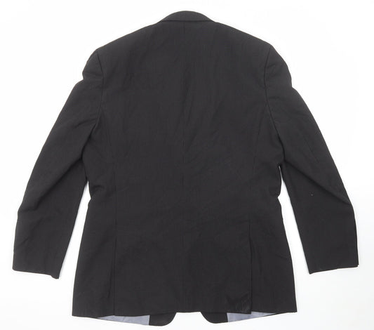 Mens UK Size 44 BHS Regular Black Suit Jacket