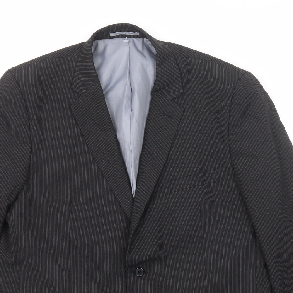 Mens UK Size 44 BHS Regular Black Suit Jacket