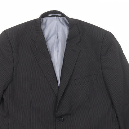 Mens UK Size 44 BHS Regular Black Suit Jacket
