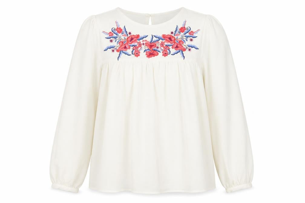 Womens UK Size 6 Dorothy Perkins Ivory Basic Blouse