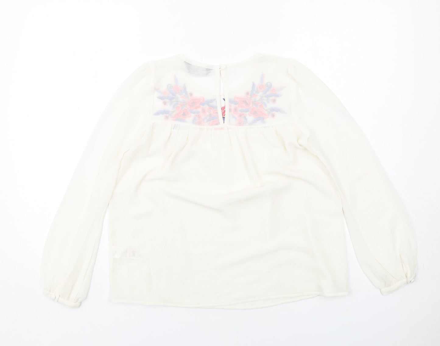 Womens UK Size 6 Dorothy Perkins Ivory Basic Blouse