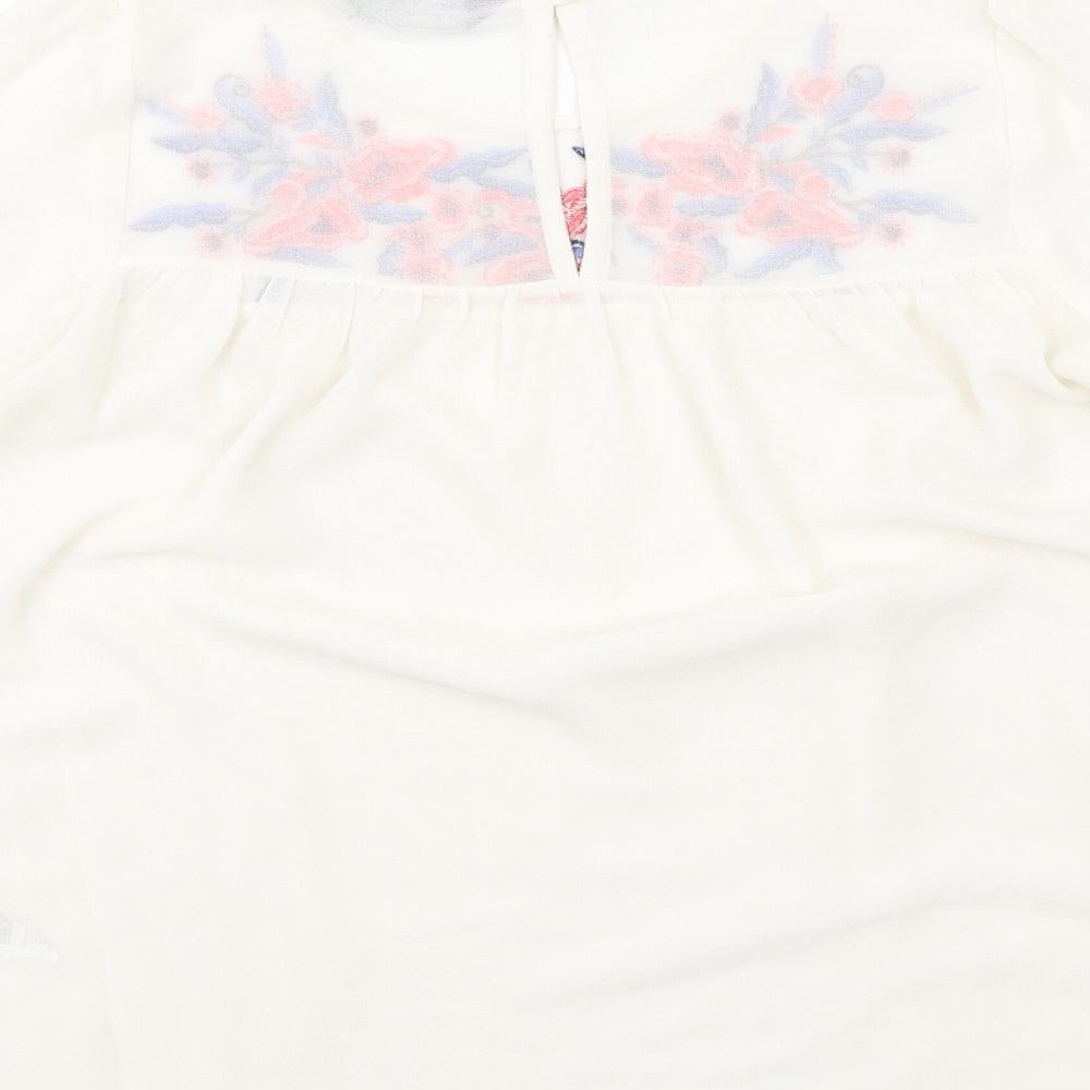 Womens UK Size 6 Dorothy Perkins Ivory Basic Blouse