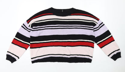 Womens UK Size M H&M Multicoloured Pullover Jumper