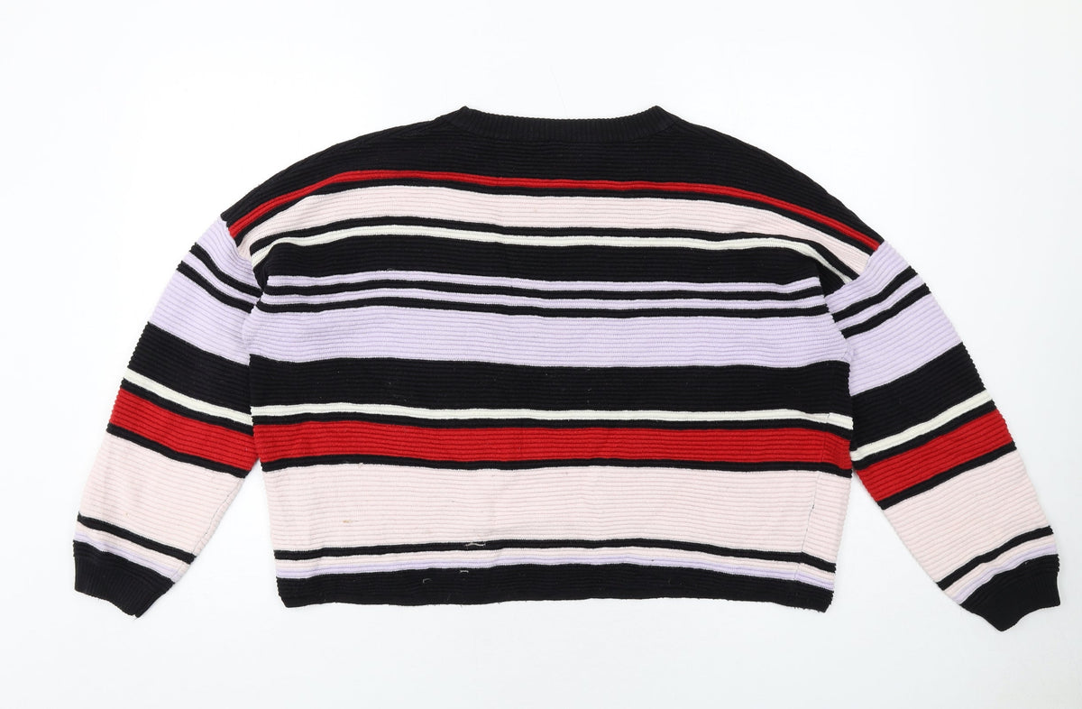 Womens UK Size M H&M Multicoloured Pullover Jumper