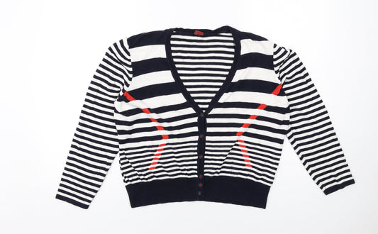 Womens UK Size 18 Olsen Blue Cardigan Jumper