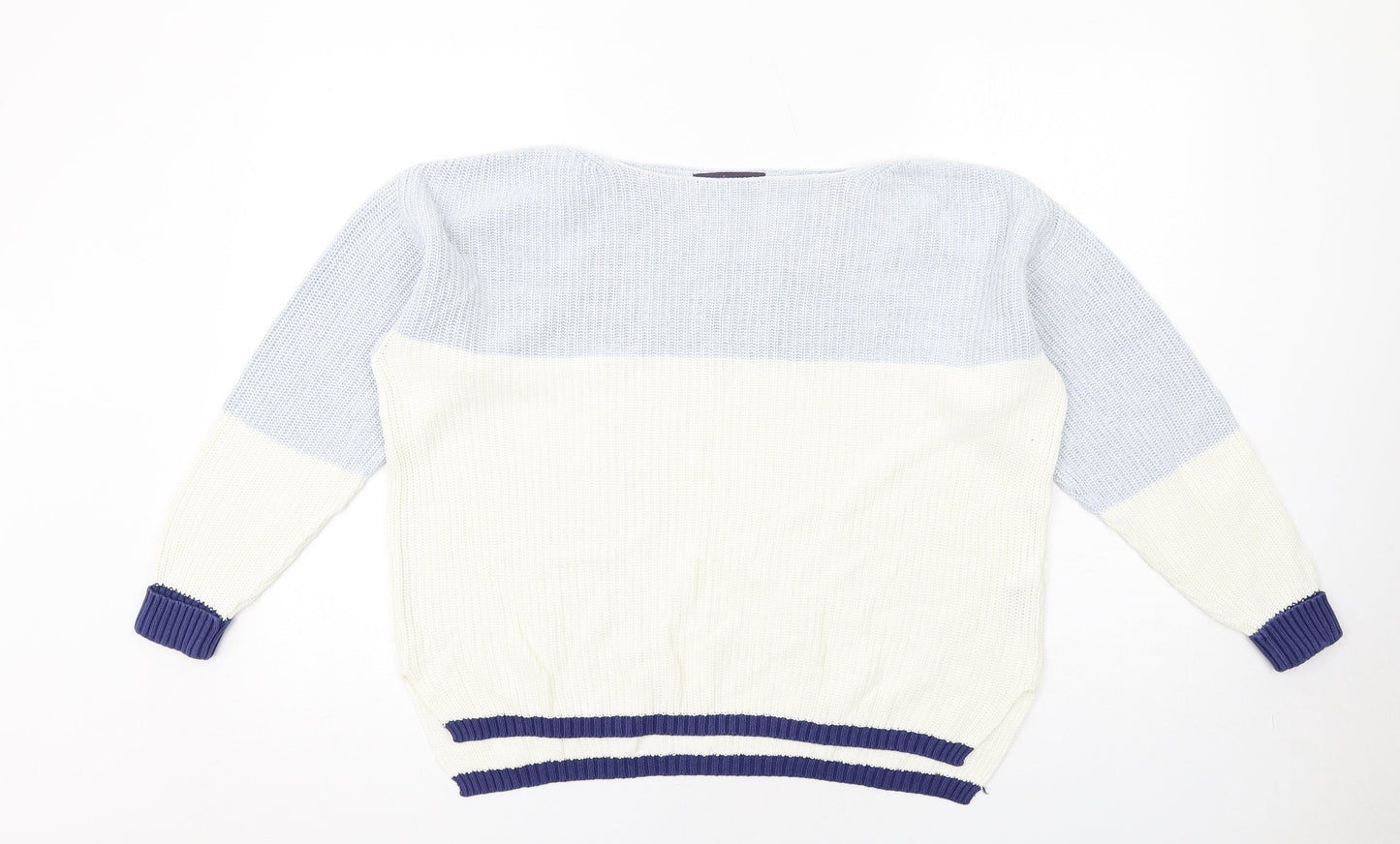Womens UK Size M Marks and Spencer Blue Pullover Jumper