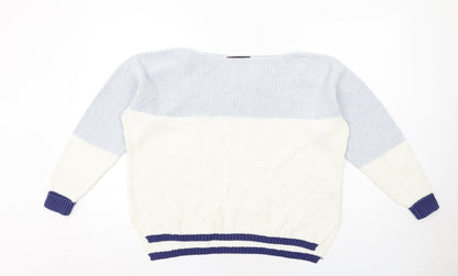 Womens UK Size M Marks and Spencer Blue Pullover Jumper