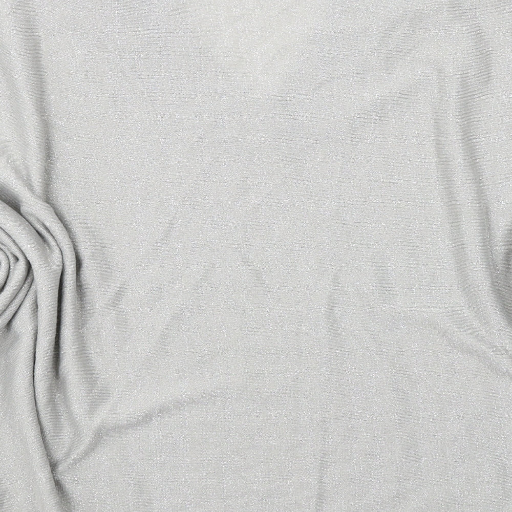 Kaleidoscope Womens Grey V-Neck Acrylic Pullover Jumper Size M - Size M-L