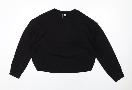 Womens UK Size S H&M Black Pullover Jumper