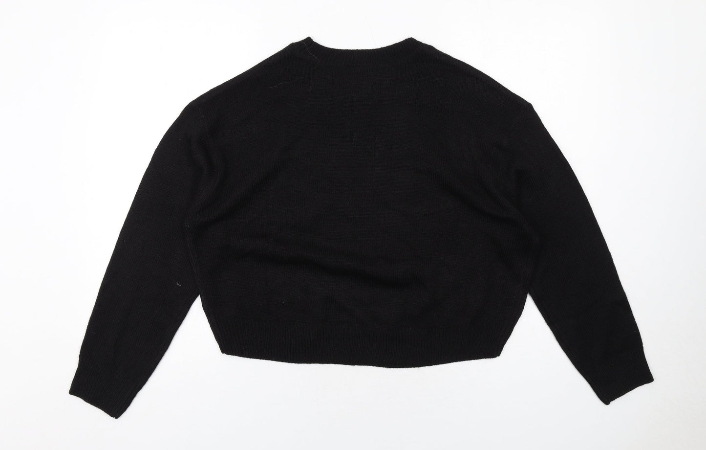 Womens UK Size S H&M Black Pullover Jumper