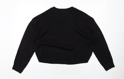Womens UK Size S H&M Black Pullover Jumper