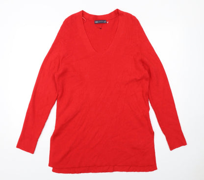 Womens UK Size 12 Marks and Spencer Red Pullover Jumper