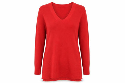 Womens UK Size 12 Marks and Spencer Red Pullover Jumper