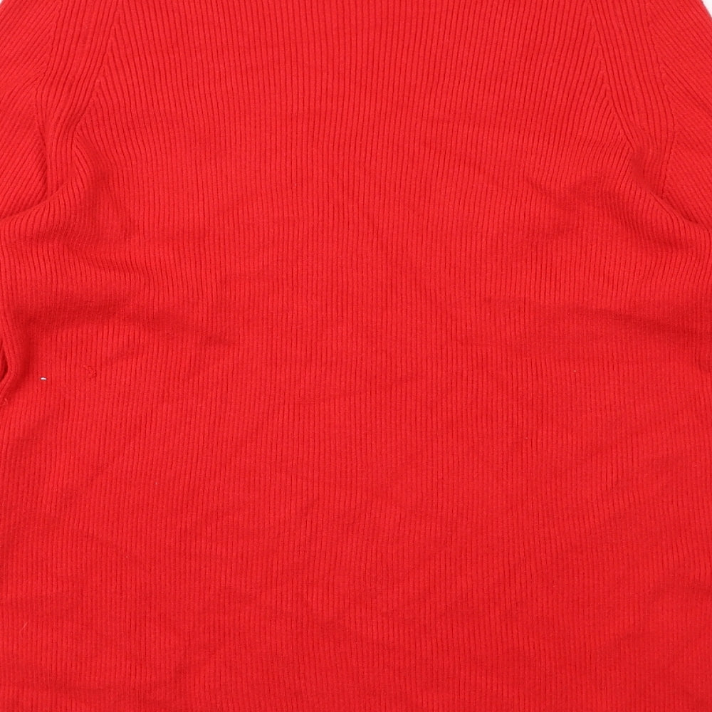 Womens UK Size 12 Marks and Spencer Red Pullover Jumper