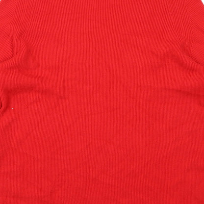 Womens UK Size 12 Marks and Spencer Red Pullover Jumper
