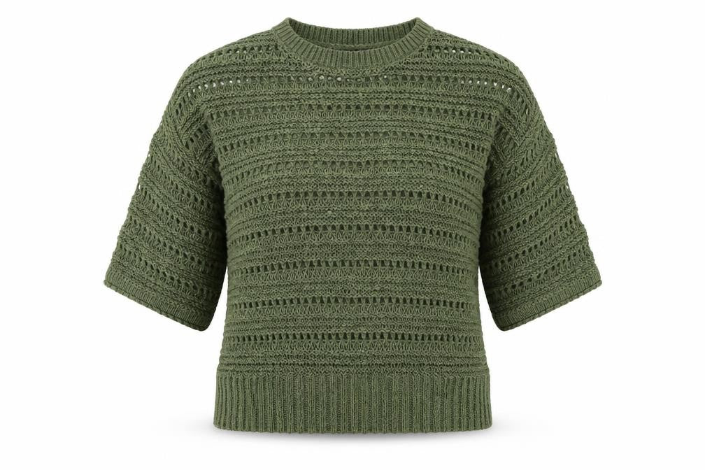 Womens UK Size M New Look Green Pullover Jumper