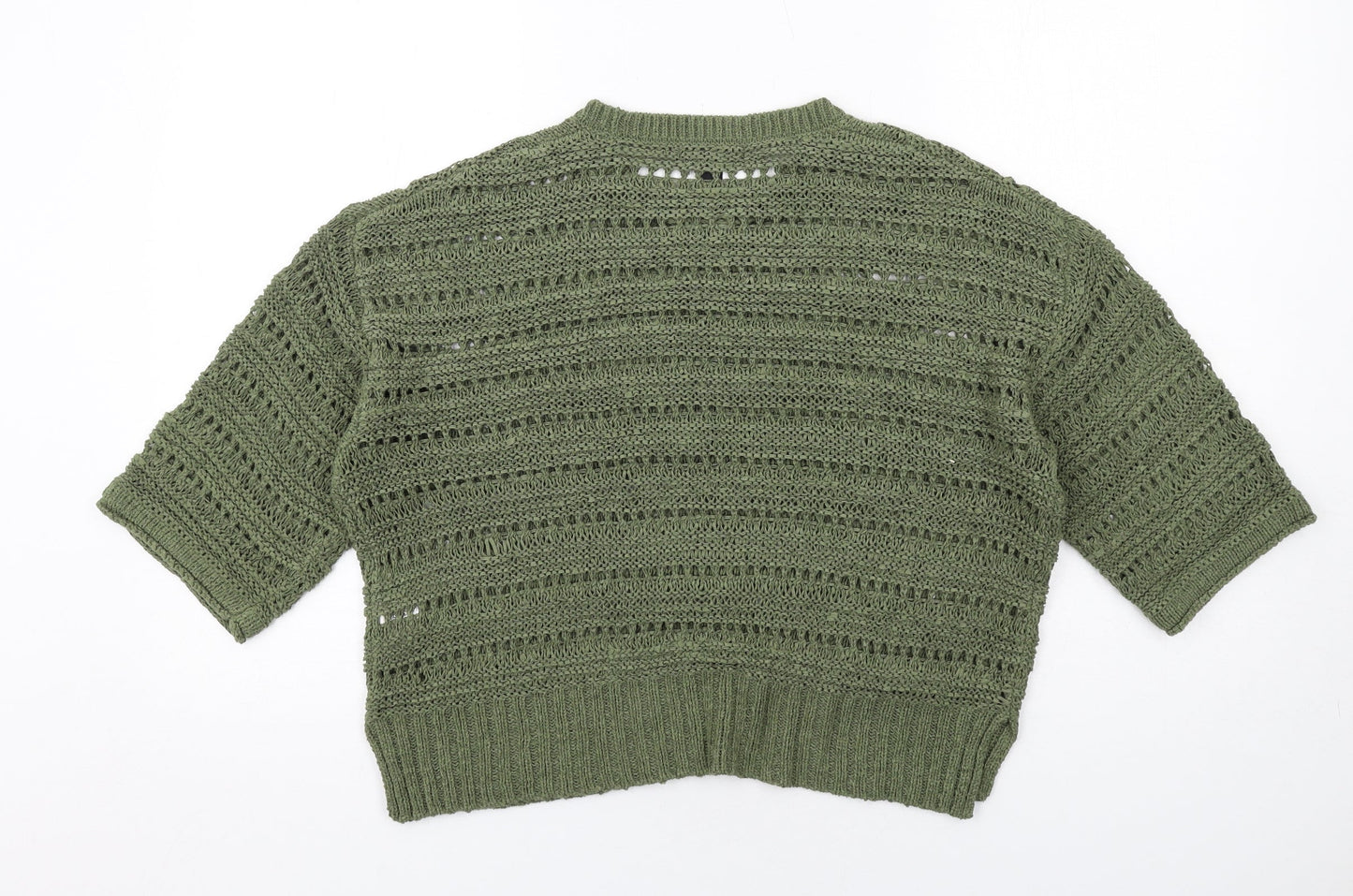 Womens UK Size M New Look Green Pullover Jumper