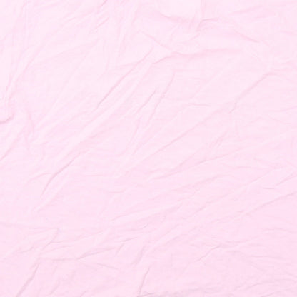 Boohoo Womens Pink Cotton Basic T-Shirt Size M Round Neck - Xoxo