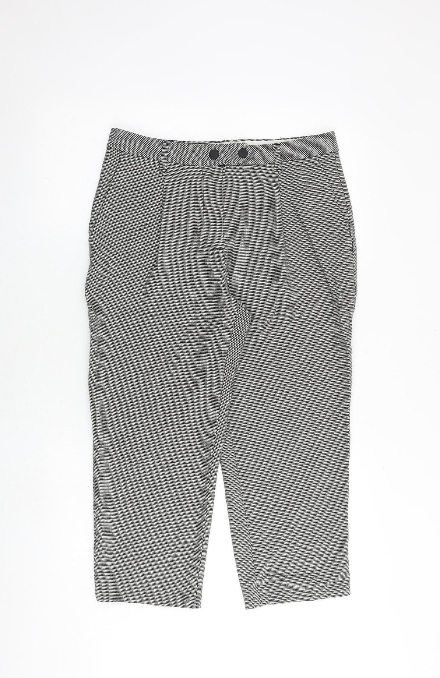 Womens UK Size 12 Marks and Spencer Regular Fit  Grey Trousers