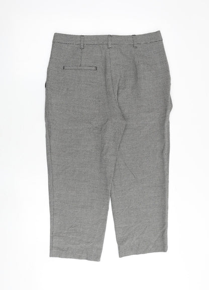 Womens UK Size 12 Marks and Spencer Regular Fit  Grey Trousers