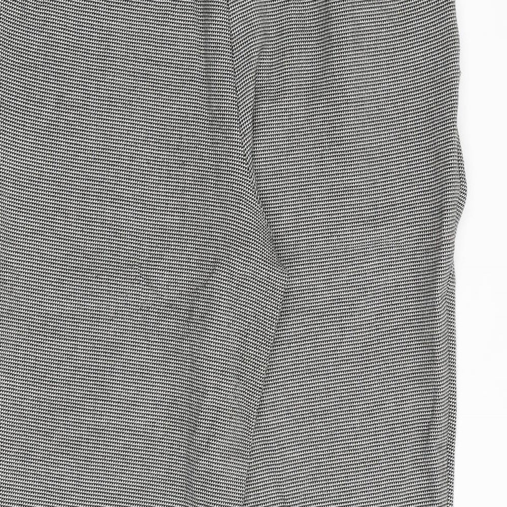 Womens UK Size 12 Marks and Spencer Regular Fit  Grey Trousers