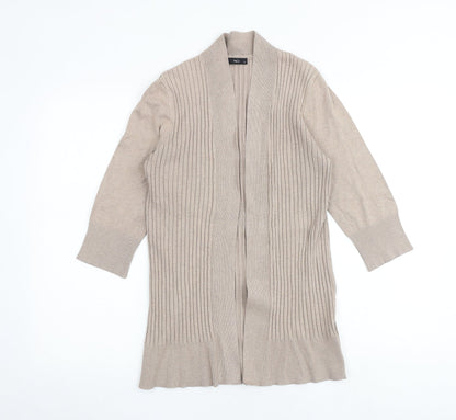 Womens UK Size 12 M&Co Brown Cardigan Jumper