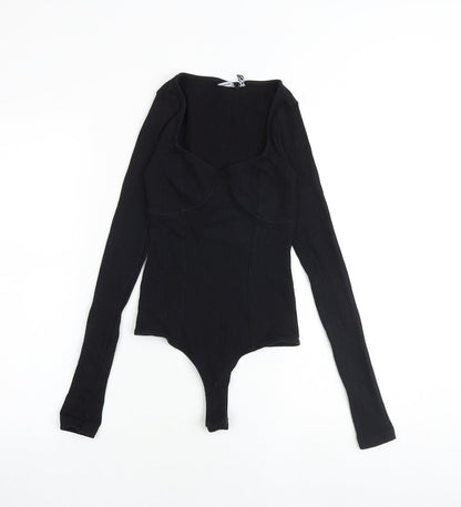 Womens UK Size 6 ASOS One-Piece Black Bodysuit