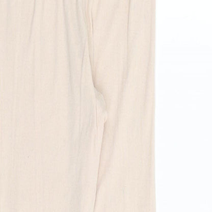 H&M Girls Pink Cotton Jogger Trousers Size 10 Years Regular - Ribbed Leggings