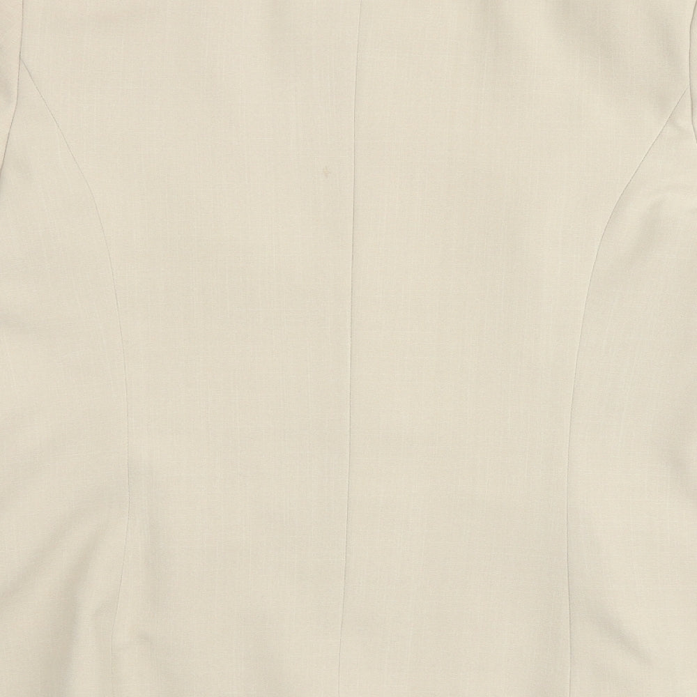 Berkertex Womens Beige Polyester Jacket Blazer Size 14