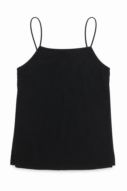 Warehouse Womens Black Polyester Camisole Tank Size S Square Neck