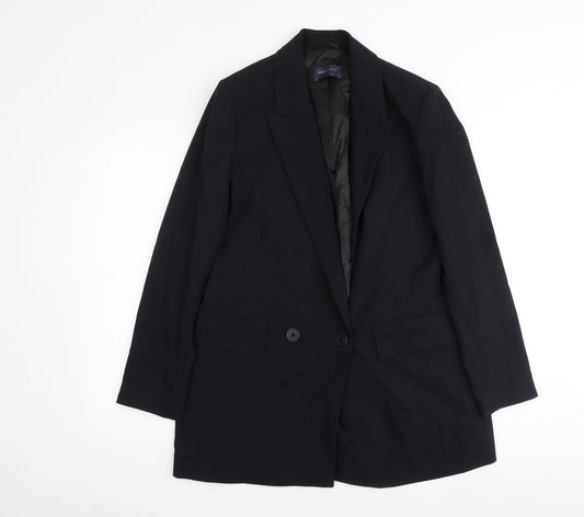 Marks and Spencer Womens Black Polyester Jacket Suit Jacket Size 14