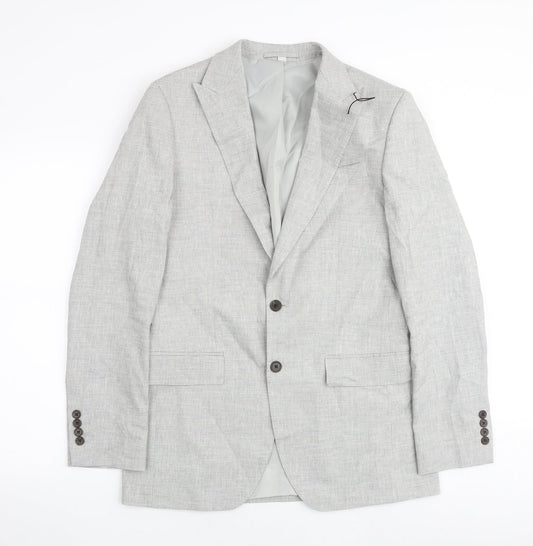 Mens UK Size 38 Marks and Spencer Regular Grey Suit Jacket