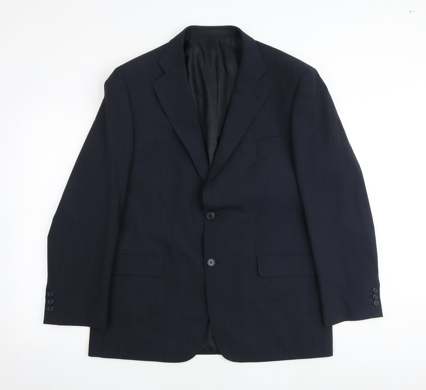 Mens UK Size 42 Marks and Spencer Regular Blue Suit Jacket