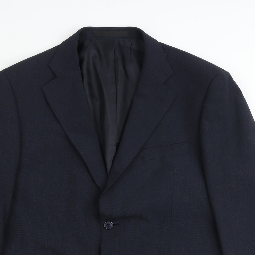 Mens UK Size 42 Marks and Spencer Regular Blue Suit Jacket