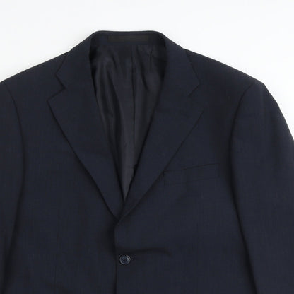Mens UK Size 42 Marks and Spencer Regular Blue Suit Jacket