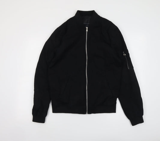 ASOS Mens Black Jacket Size S Zip