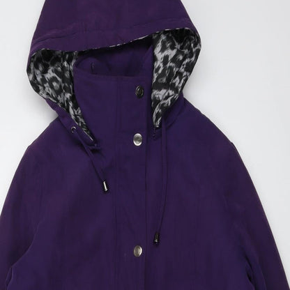 First Avenue Womens Purple Jacket Size 12 Zip